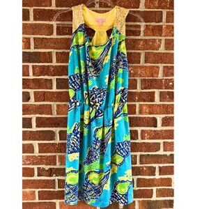 Lilly Pulitzer Sequin Shoulder Dress Size L